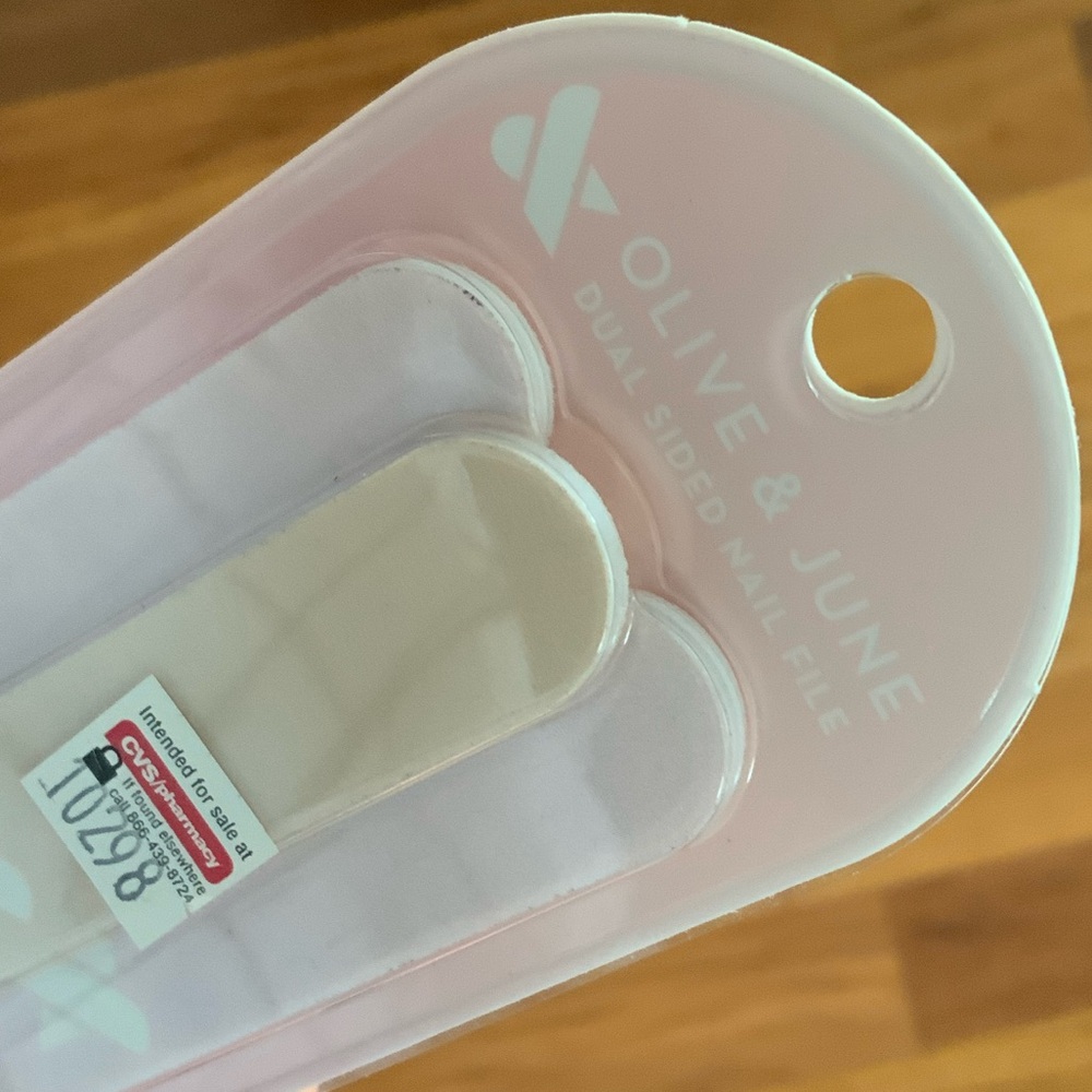 Pink Olive and June Dual-sided nail File